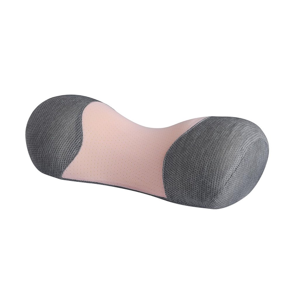 Bespilow Cervical Neck Traction Pillow for Pain Relief - 30 Min Daily Stretcher & Relaxer - Dual-Layer Memory Foam Neck Roll for Back Sleeping - Small Orthopedic Bolster with Cooling Cover