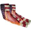 XMNYGJ American Flag Football Arm Sleeves with Thumb Hole Gardening Sleeves UV Sun Protection Arm Covers for Women Men Farmer Outdoor Sports Work Running Cycling Hiking view 1