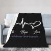 Breast Cancer Awareness Blanket Ultra-Soft Lightweight Quilt for Sofa Lightweight Quilt Warm Fleece Blanket view 1