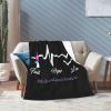 Breast Cancer Awareness Blanket Ultra-Soft Lightweight Quilt for Sofa Lightweight Quilt Warm Fleece Blanket view 4