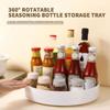 DEPILA Storage Bins 360 Rotating Round Spice Jar Storage Rack Tray Turntable Kitchen Jar Holder Home Storage Box Container Organizer Storage Boxes Shelf view 2
