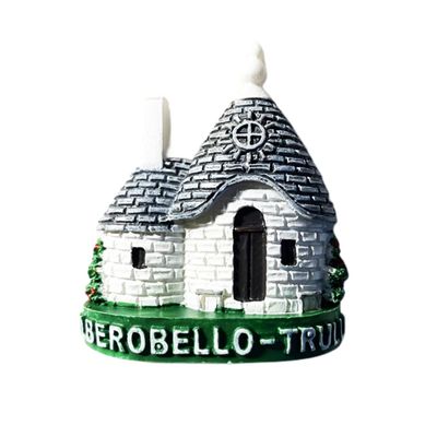 Alberobello Truli Italy 3D Fridge Magnet Souvenir Gift,Resin Handmade Alberobello Refrigerator Magnet Home & Kitchen Decoration Collection