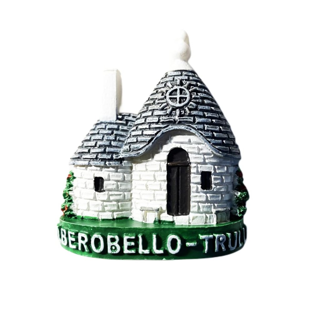Alberobello Truli Italy 3D Fridge Magnet Souvenir Gift,Resin Handmade Alberobello Refrigerator Magnet Home & Kitchen Decoration Collection