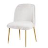 GSGC Chair Cover Chair Slipcover Stretch Armless Chair Covers Velvet Dining Dining Bench Cover Removable Curved Short Back Chair Protector Cover for Living Room Kitchen Party Banquet Hotel view 1