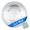 12.5" Microwave Plate Replacement for Panasonic 12570000008334, Frigidaire 5304509437, GE ES1145DL1WW and More 12-1/2" Microwave Glass Plate Turntable Tray to Fit Y Coupler with 11/16" in Diameter view 1