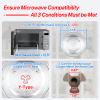12.5" Microwave Plate Replacement for Panasonic 12570000008334, Frigidaire 5304509437, GE ES1145DL1WW and More 12-1/2" Microwave Glass Plate Turntable Tray to Fit Y Coupler with 11/16" in Diameter view 3