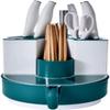 DEPILA Storage Bins Kitchen Knife Storage Inserted Rack Seasoning Box Rotatable Plastic Drainer Kitchenware Utensil Holder Supplies Shelf view 2