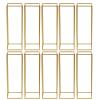 10Pcs Gold Wedding Centerpieces for Tables Wedding Flower Stand Gold Vase Column Flower Stand Rectangular Geometric Flower Rack Metal Plating Floral Decor Bouquet Holder for Wedding Party Event view 1
