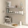 Ballucci Floating Shelves for Wall, 48" Wood Wall Shelf Set of 2, with Invisible Brackets for Bathroom, Living Room, Bedroom, Kitchen, Nursery, 8" Deep, Rustic Gray view 3
