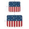 4th of July Dish Drying Mat for Kitchen Counter, Linen Texture Patriot Independence Day Absorbent Reversible Dish Drainer Rack Mats for Coffee Bar Mats 18''x24'' 2 PCS view 3