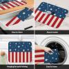 4th of July Dish Drying Mat for Kitchen Counter, Linen Texture Patriot Independence Day Absorbent Reversible Dish Drainer Rack Mats for Coffee Bar Mats 18''x24'' 2 PCS view 4