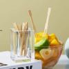 ROHNES Glass Toothpick Holder Dispenser Desktop Transparent Toothpick Holder Cotton Swab Storage Box Home Restaurant Hotel view 3
