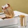 ROHNES Glass Toothpick Holder Dispenser Desktop Transparent Toothpick Holder Cotton Swab Storage Box Home Restaurant Hotel view 4