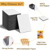 40 Pack Sublimation Magnet Blanks Set,Personalized Sublimation Refrigerator Magnet for Home Kitchen Microwave Oven Decor with 40PCS Soft Blank Rubber Pad(2.4''x3.1''), 40PCS DIY Soft Magnetic view 3