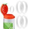 4pcs Replacement Gasket Compatible with Gatorade Water Bottle, Clear Silicone Lid Seal Replacement for Gx Bottle Seal Rubber Seal Ring Replacement Accessory Part for 30oz GX Pods view 1