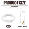 4pcs Replacement Gasket Compatible with Gatorade Water Bottle, Clear Silicone Lid Seal Replacement for Gx Bottle Seal Rubber Seal Ring Replacement Accessory Part for 30oz GX Pods view 2