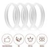 4pcs Replacement Gasket Compatible with Gatorade Water Bottle, Clear Silicone Lid Seal Replacement for Gx Bottle Seal Rubber Seal Ring Replacement Accessory Part for 30oz GX Pods view 3