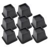 Ihomepark Bed Risers 4 Inch Heavy Duty, Square Furniture Frame Lift for Couch, Chair, Desk, Sofa and Bunk Bedpost, Set of 8 view 1