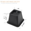 Ihomepark Bed Risers 4 Inch Heavy Duty, Square Furniture Frame Lift for Couch, Chair, Desk, Sofa and Bunk Bedpost, Set of 4 view 3
