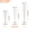 NUPTIO Gold Vase Wedding Centerpieces: 2 Pcs 29.5in Tall Crystal Flower Stand for Tables Elegant Metal Flowers Arrangement Vases for Weddings Birthday Party Anniversary Reception Home Decorations view 3