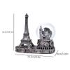 Antique Ferris Wheel Snow Globe Collectibles, Paris France Eiffel Tower Statue Figurine Table Centerpiece Desktop Decor for Home Office (Silver) view 2