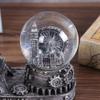 Antique Ferris Wheel Snow Globe Collectibles, Paris France Eiffel Tower Statue Figurine Table Centerpiece Desktop Decor for Home Office (Silver) view 4