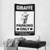 gaeruite Decor For Man Cave Giraffe Parking Only Tapestry Wall Hanging Asthetic Bedroom Assecories (Size : 75X100CM) view 2