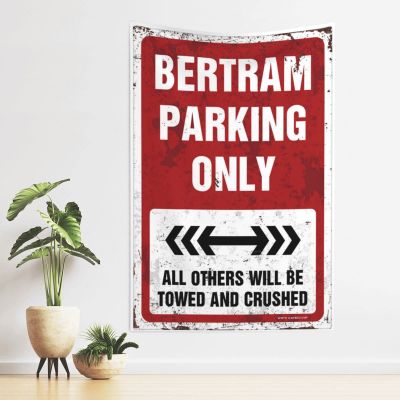 Funny House Decor Bertram Parking Only Tapestry Funny Home Decor Bar Accessories For Man Cave (Size : 75X100CM)