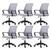 CraftThink Ergonomic Office Chair, Swivel Rolling Home Office Desk Computer Chair Reclining High Back Mesh Chair Gaming Chair with Lumbar Support, Tilt Available, Gray& Black 6 Pieces Set view 1