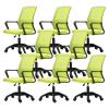 CraftThink Ergonomic Office Chair, Swivel Rolling Home Office Desk Computer Chair Reclining High Back Mesh Chair Gaming Chair with Lumbar Support, Tilt Available, Green& Black 8 Pieces Set view 1