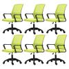CraftThink Ergonomic Office Chair, Swivel Rolling Home Office Desk Computer Chair Reclining High Back Mesh Chair Gaming Chair with Lumbar Support, Tilt Available, Green& Black 6 Pieces Set view 1