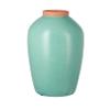 A&B Home Decorative Blue Ceramic Flower Vase, Home Decor Accent with Round Design, for Living Room Kitchen Entryway Tabletop Countertop Mantel, 9" x 9" x 13" view 1