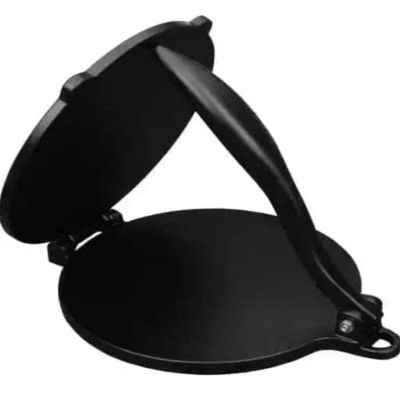 Aluminum Non-Stick (Powder-Coated) Nearly 6.5 inch Dia. Puri Maker Press Machine with Handle, Puri Maker Press Puri Press, Papad Maker