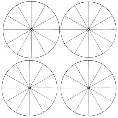 KRE Floral Garden Bicycle Wheel Metal Wire Wreath Rings 14 Inches Black Lightweight Round DIY Arts Craft Material Supplies Decor Making Centerpieces Floral Bouquet Decoration Pack of 4 with Bonus Thui