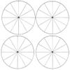KRE Floral Garden Bicycle Wheel Metal Wire Wreath Rings 14 Inches Black Lightweight Round DIY Arts Craft Material Supplies Decor Making Centerpieces Floral Bouquet Decoration Pack of 4 with Bonus Thui view 1