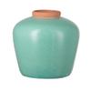 A&B Home Decorative Blue Ceramic Flower Vase, Home Decor Accent with Round Design, for Living Room Kitchen Entryway Tabletop Countertop Mantel, 10" x 10" x 9" view 1