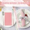 Glenmal 100 Pcs Paper Disposable Napkins 2 Ply Dinner Guest Cocktail Napkins Hand Towels for Wedding Summer Birthday Party Bridal Anniversary Reception, 13 x 16 Inches (Classic,Multiple Pink) view 4