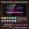 Zionheat 36 inches Electric Fireplace-Wall Fireplace for Living Room-Fireplace Heater Insert Wall Mounted with Remote Control,Timer,12 Flame Colors,750/1500W view 4