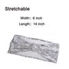 Pack of 100 Sequin Silver Chair Sashes Bows Glitter Chair Bands with Buckle view 3
