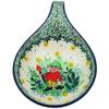 Polmedia Polish Pottery Condiment Dish UNIKAT - Green Tranquility Pattern Handmade in Boleslawiec Poland by Ceramika Artystyczna + Certificate of Authenticity view 2