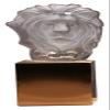 ALDEPO Sculpture Tabletop Crystal Glass Lion Head Sculpture Handmade Art Transparent Animal Bust Statue Decor (Size : Animal Horse) view 1