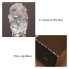 ALDEPO Sculpture Tabletop Crystal Glass Lion Head Sculpture Handmade Art Transparent Animal Bust Statue Decor (Size : Animal Horse) view 4