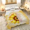 AMITAYUS Yellow Sunflower Prayer Blanket Bible Verse Healing Inspirational Sympathy Fleece Throw Religious Christian Gifts for Women Wife - Womens Gift Ideas - 90''x120'' view 2