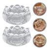 Zerodeko 2pcs Glass Lotus Candle Holders Decorative Candlestick Holders for Home Weddings and Meditation Elegant Design for Tealights and Taper Candles view 3