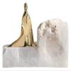 ALDEPO Sculpture Tabletop Natural Ore Metal Abstract Character Desktop Room Porch Statue view 1