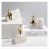 ALDEPO Sculpture Tabletop Natural Ore Metal Abstract Character Desktop Room Porch Statue view 3
