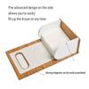 Rectangular Tissue Cover Holder Tissue Box Cover Dispenser Creative Wooden Tissue Box Napkin Organizer for Bathroom Bedroom Office and Car view 3