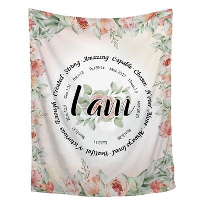 AMITAYUS Christian Gifts - Sympathy Prayer Blanket Bible Verse Healing Scripture Fleece Throw Religious Inspirational Gifts for Women Friends - Cancer Patients Must Have - 90''x120''