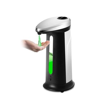 GIENEX Soap Dispenser, Touchless 400ml High Capacity Automatic Soap Dispenser Equipped w/Infrared Motion Sensor Waterproof Base Suitable for Bathroom Kitchen Hotel Restaurant