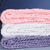 YWBXSHKD Chunky Knit Blanket Throw 39x59in, Soft Chenille Yarn Knitted Blanket, Chunky Knit Blanket Chenille, Handmade Cable Knit Throw Blanket for Couch, Bed view 2